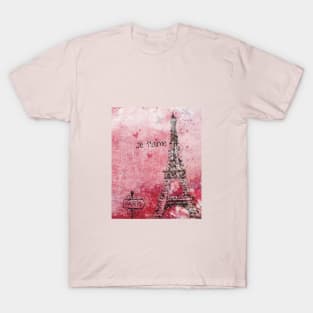 Je Taime Paris Eiffel Tower T-Shirt